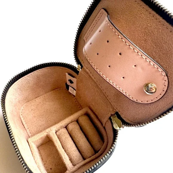 KATE SPADE Floral Cherrywood Puppy Dog Travel Jewelry Box - Picture 6 of 16